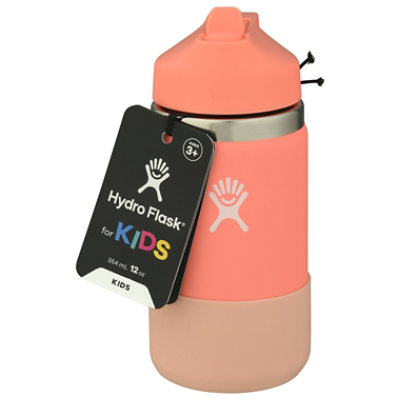 Hydro Flask 12oz Kids Wm 2.0 Straw Lid & Boot Hibiscus - EA - Image 3