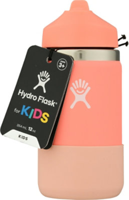 Hydro Flask 12oz Kids Wm 2.0 Straw Lid & Boot Hibiscus - EA - Image 2