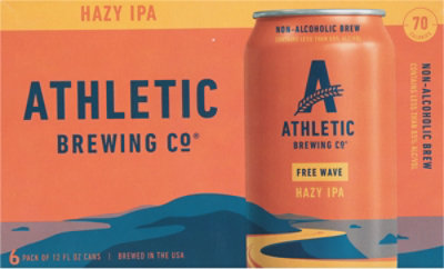 Athletic Non-Alcoholic Free Wave Hazy Ipa In Cans - 6-12 Fl. Oz. - Image 6