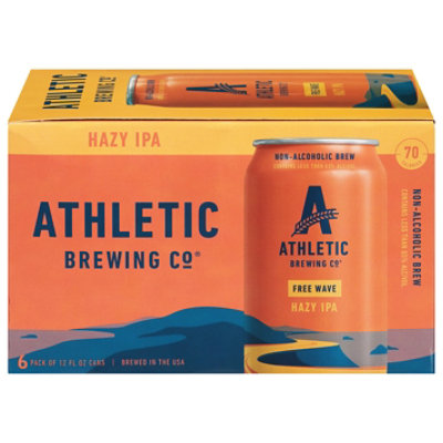 Athletic Non-Alcoholic Free Wave Hazy Ipa In Cans - 6-12 Fl. Oz.
