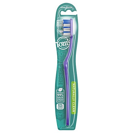 Toms Adult Med Single Toothbrush - EA - Image 1