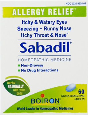 Boiron Sabadil For Allergy - 60 Count - Image 2