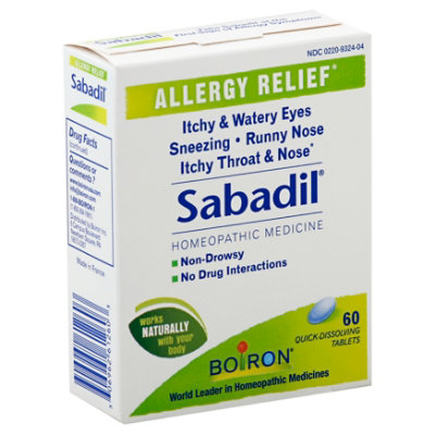 Boiron Sabadil For Allergy - 60 Count - Image 1