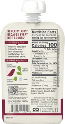 Serenity Kids Sweet Potato With Spinach - 3.5 Oz - Image 5