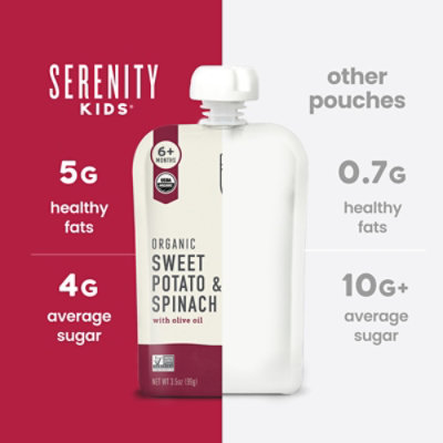 Serenity Kids Sweet Potato With Spinach - 3.5 Oz - Image 3