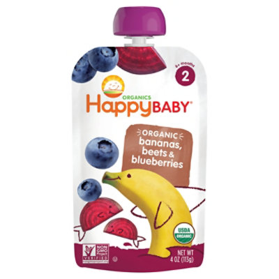 Happy Baby Stage2 Banana Beets Blueberry Org - 4 OZ - Image 3