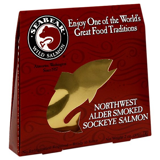 Seabear Sockeye Salmon Nw Alder Gift Box Shelf Stable - 2 OZ
