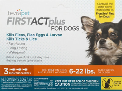 Tvrpt Firstact Plus Dogs Med - 3 CT - Image 2