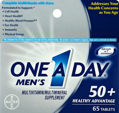 One A Day Mens 50 Plus Multivitamin - 65 CT - Image 2