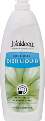 Biokleen Free And Clear Dish Soap - 25 FZ - Image 2
