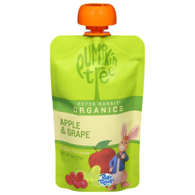 Peter Rabbit Organics Apple Grape Fruit Blend - 4 OZ - Image 3