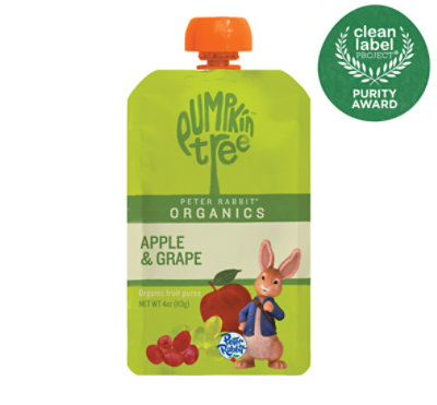 Peter Rabbit Organics Apple Grape Fruit Blend - 4 OZ - Image 2