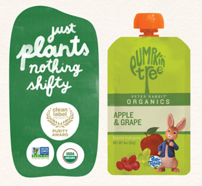 Peter Rabbit Organics Apple Grape Fruit Blend - 4 OZ - Image 3