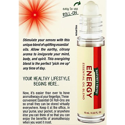 Natures Truth Energy Essential Oil Roll On - 10 ML - Image 3