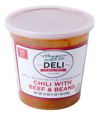 Haggen Beef Chili Soup - 23 oz. - Image 1