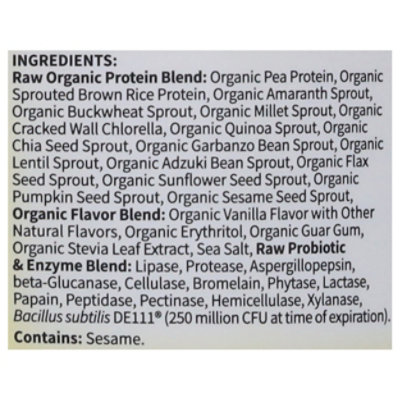 Garden Of Life Vanilla Raw Protein - 22 OZ - Image 4