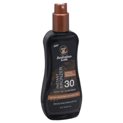Australian Gold SPF 30 Instant Bronzer Gel Sunscreen  - 8 Oz - Image 1