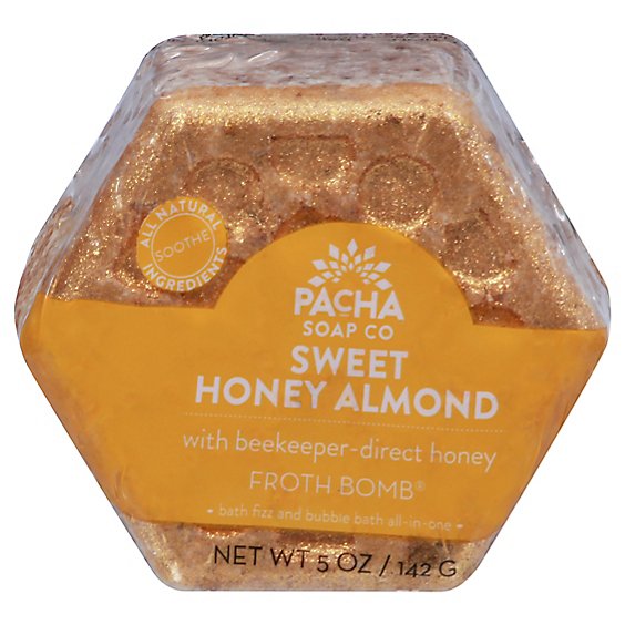 Pacha Soap Sweet Honey Almond Froth Bomb - 5 OZ