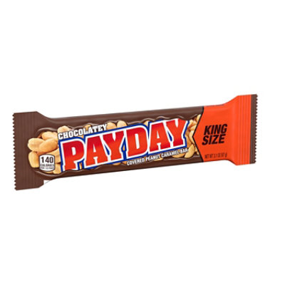 Payday Chocolatey Peanut Caramel King Size Candy Bar - 3.1 Oz - Image 1