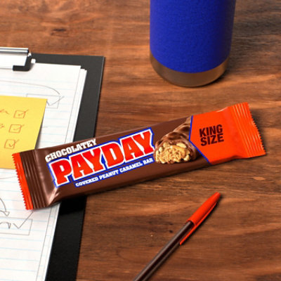 Payday Chocolatey Peanut Caramel King Size Candy Bar - 3.1 Oz - Image 4