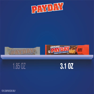 Payday Chocolatey Peanut Caramel King Size Candy Bar - 3.1 Oz - Image 4