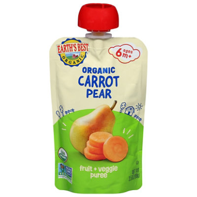 Earths Best Organic Pear/carrot/apricot Stage 3 Baby Food - 4.2 OZ - Image 3