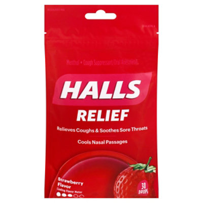 Halls Strawberry Cough Drops - 30 CT - Image 3