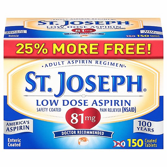St Joseph Aspirin Bonus Pack - 150 CT