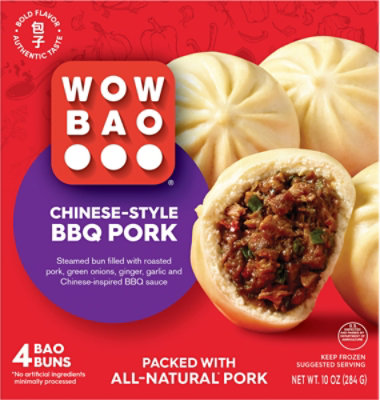 Wow Bao Chinese-Style BBQ Pork Bao - 10 Oz