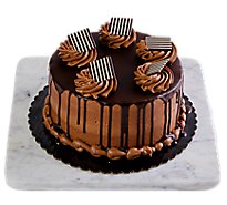 Chocolate Drizzle 2 Layer Cake 8 in. Made Right Here Always Fresh - Ea.