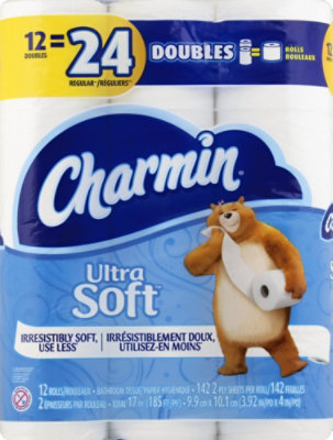 Charmin Soft 12 Double Roll - 12 RL - Image 2