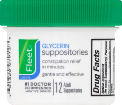 Fleet Adult Suppository - 12 CT - Image 2