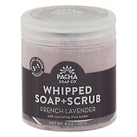 Pacha Whipped Soap & Scrub French Lavender - 8 OZ - Image 1