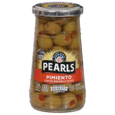 Pearls Pimento Stuffed Manzilla Olives - 5.75 OZ - Image 3