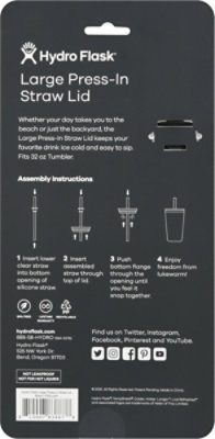 Hydroflask Large Press-in Straw Lid Black - EA - Image 4
