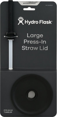 Hydroflask Large Press-in Straw Lid Black - EA - Image 2