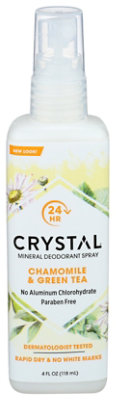 Crystal Deodorant Spray Chamomile & Green Tea - 4 Fl. Oz. - Image 1