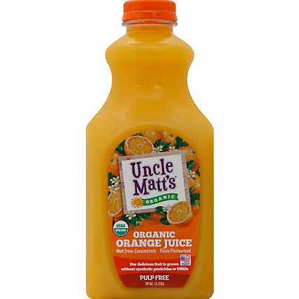 Uncle Matts Pulp Free Orange Juice - 59 FZ - Image 2
