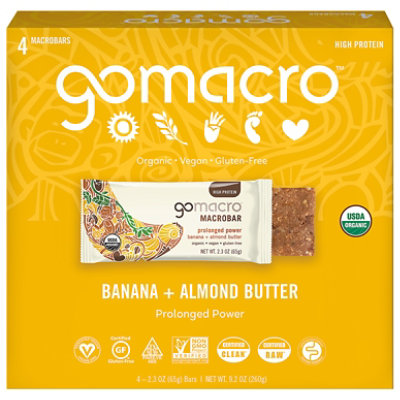 GoMacro Banana & Almond Butter - 4-2.3 Oz - Image 3