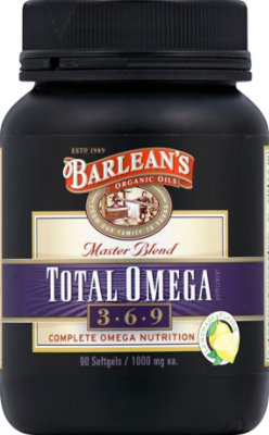 Barleans Total Omega Supplement Softgel Lemonade Flavor - 90 Count - Image 2