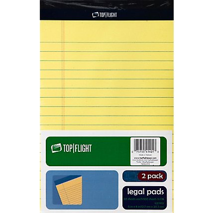 Topflight 2 Pack Canary Legal Pads - 2 CT - Image 2