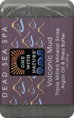 One with Nature Soap Dead Sea Spa Volcanic Mud Triple Milled Mineral - 7 Oz - Image 3