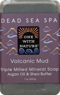 One with Nature Soap Dead Sea Spa Volcanic Mud Triple Milled Mineral - 7 Oz - Image 2