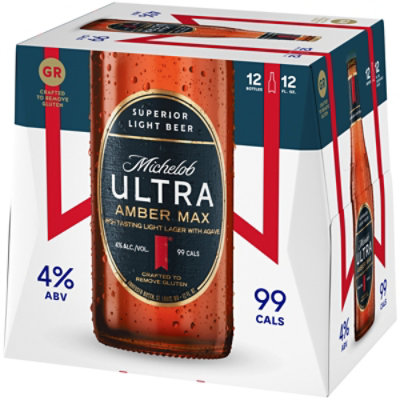 Michelob ULTRA Amber Max American Lager Beer in Bottles - 12 - 12 Fl. Oz. - Image 2