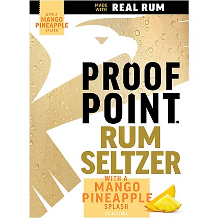 Proof Point Rum Seltzer Wih Mango Pineapple 5% ABV Cans - 4-12 Fl. Oz. - Image 6
