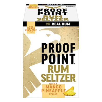 Proof Point Rum Seltzer Wih Mango Pineapple 5% ABV Cans - 4-12 Fl. Oz.