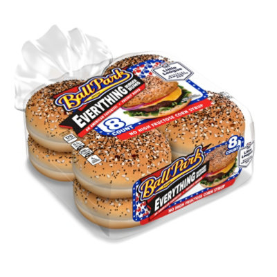 Ball Park Pre-Sliced Everything Seasoned Hamburger Buns - 16 Oz - Image 4