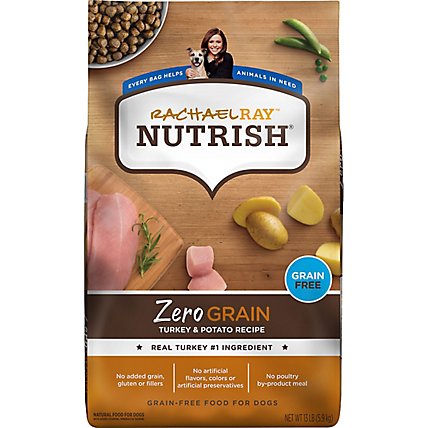 Rachael Ray Nutrish Turkey Zero Grain Dry Dog Food - 13 LB - Image 2