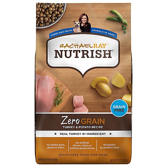 Rachael Ray Nutrish Turkey Zero Grain Dry Dog Food - 13 LB