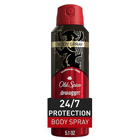 Old Spice Body Spray For Men Aluminum Free Swagger - 5.1 Oz